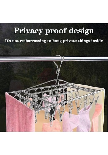Novahub Çorap Rafı, Paslanmaz Çelik Elbise Askısı, Çok Fonksiyonlu Elbise Askısı, İç Çam Geçirmez Yatakhane, Çamaşır Kurutma Askı 56869863 Diğer Diğer
