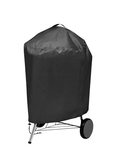 Padalink 75x70cm 420d Oxford Kumaş Bbq Mutfak Mutfak Koruması - Yağmur, Toz Ve Güneşten Koruma, Kollü Dış Mekan Izgaralar İçin Siyah