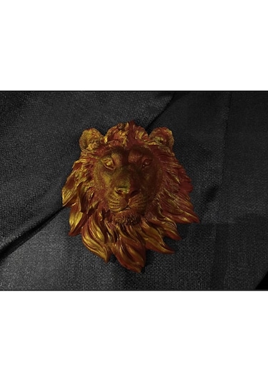 El Yapımı Aslan Başı Duvar Süsleri .