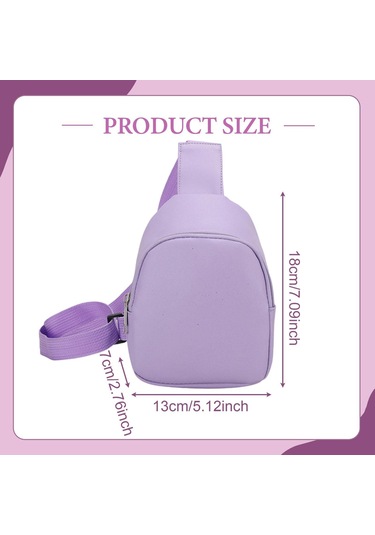 Suntek Çocuklar Için Çapraz Askılı Çanta Sevimli Hediye Mor