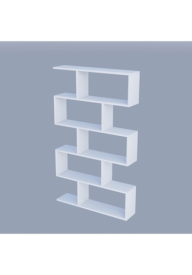 Decormet Nilüfer Kitaplık Beyaz Beyaz