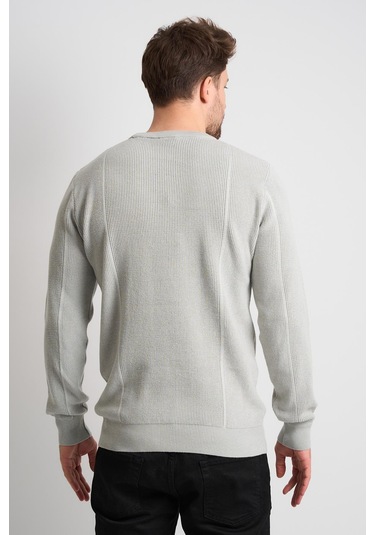 Alexandergardı Dokulu Siyah Triko Kazak Et-3633-t Gri