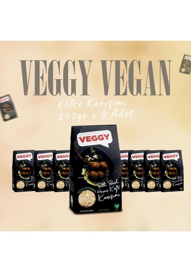 Veggy Vegan Köfte Karışımı 200gr X 8 Adet-2058