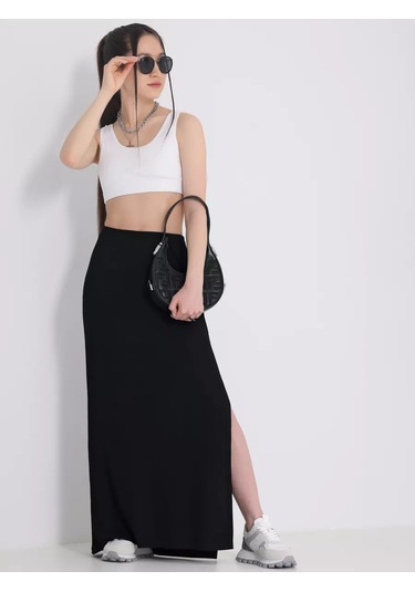 Aprel' Kadın Yazlık Uzun Etek 210019010 Siyah