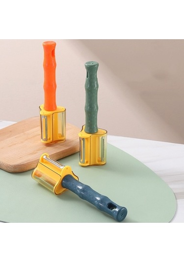 Pazly Cbtx 3'ü 1 Arada Ev Mutfak Sebze Ve Meyve Paslanmaz Çelik Soyma Bıçağı Yeşil Yeşil