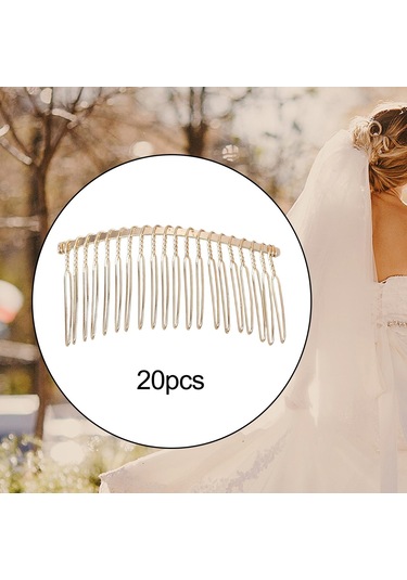 Suntek 20x Gelin Saç Tarak Klip Kadın Kızlar Için Altın
