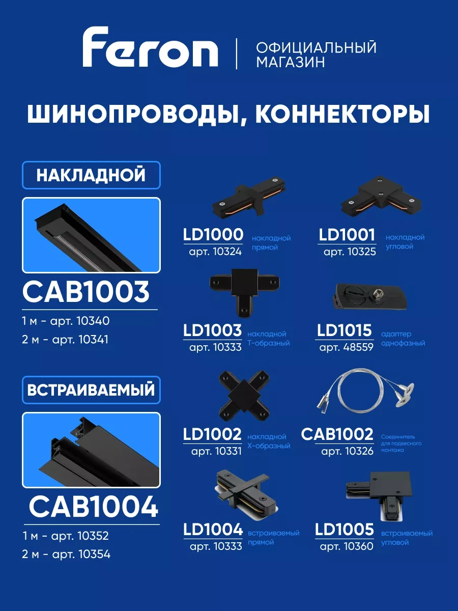 Feron Gu10 Siyah Raylı Lamba 229124953 Siyah