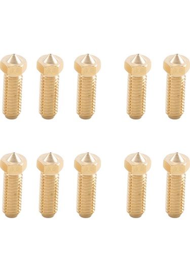 Sointeresting Anycubic Kobra 2 Nozul İçin 10 Adet Pirinç Nozul 0.4mm Yüksek Akış Hassasiyeti 1.75mm Filament 3d Yazıcı
