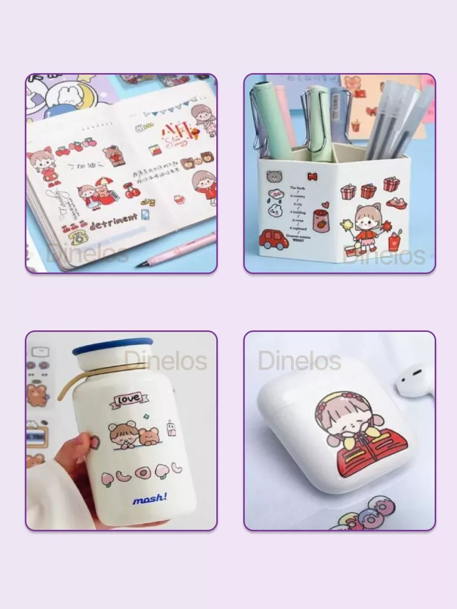 Dinelos Defter İçindelik Stiker Seti - Yaratıcılık Etiketleri 189416396