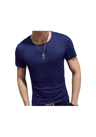 Snapbuymoda Erkek Yazlık Kısa Kollu V Yaka Polyester Tişörtcamelerkek CAMEL