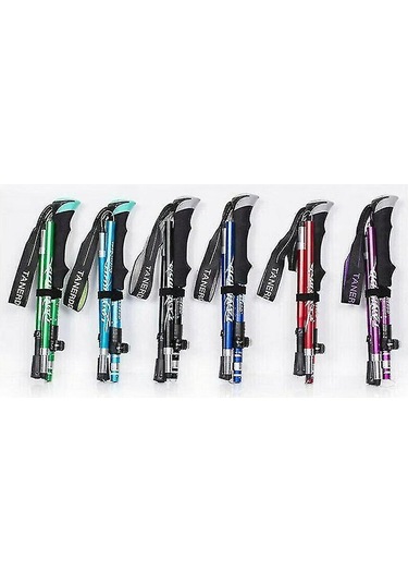 5 Parçalı Katlanır Yürüyüş Sopası Naturehike Antishock Çok Renkli