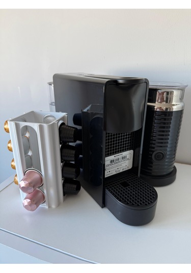 Kapsül Kahve Tutucu Dekoratif Standı 16 Kapasiteli Nespresso Beyaz Mat