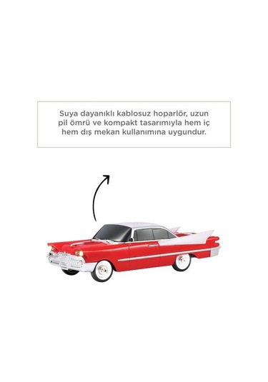 Torima D86 Klasik Araba Tasarımlı Bluetooth Hoparlör Kırmızı