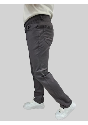 Erkek Enjoy Regular Fit Ligralı Açık Gri Kot Pantolon AÇIK GRİ