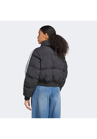 Adidas Cropped Puff Kadın Siyah Ceket Jx2970 Siyah