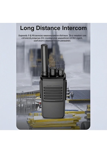 Geeksen Docooler T1 Walkie Talkie 5w 400-470mhz 16 Kanal 2800mah Pil 1-5 Km Mesafe Çift Frekanslı Şarj Ünitesi İle Siyah Tek Adet