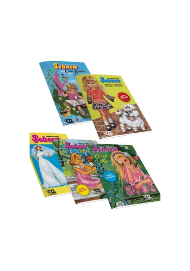 Şebnem Minikler Serisi Kes-yapıştır Bebek Giydirme 5 Kitap