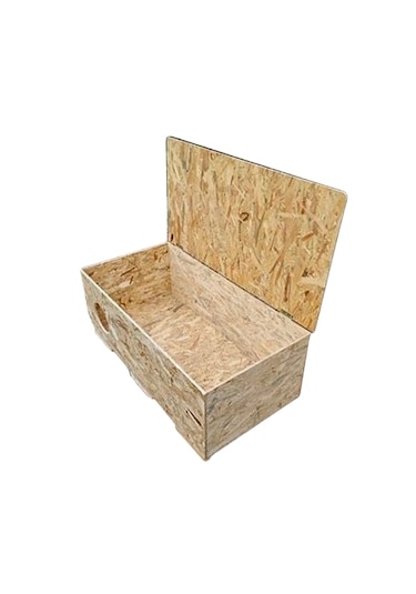 Reyo Kedi Evi Dış Ortam Uygun Ahşap Kedi Evi OSB 100 x 50 x 40 CM CAT22