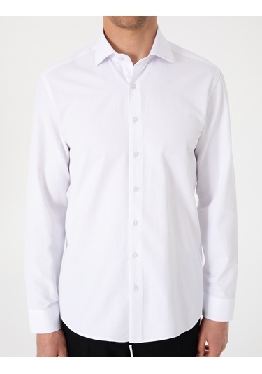 Pierre Cardin Erkek Beyaz Gömlek Desenli 50307108-vr013 Beyaz