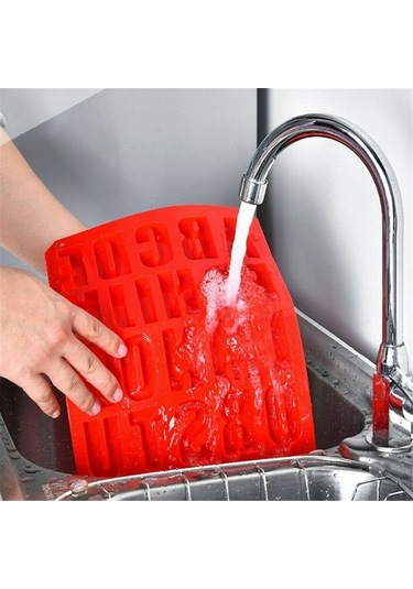 Besthome1 26 Harfli Silikon Kalıp - Renkli, Isı Dayanıklı Pasta, Buz, Çikolata Yapımı Çok Renkli