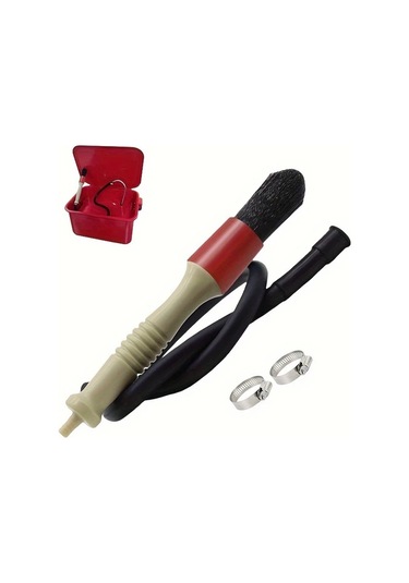 Fochsia 8pcs Parça Temizleme Fırçası 78 74 Cm Hortumlu 2 Paslanmaz Kelepçeli Oto Parça Detay Temizleme Fırçası