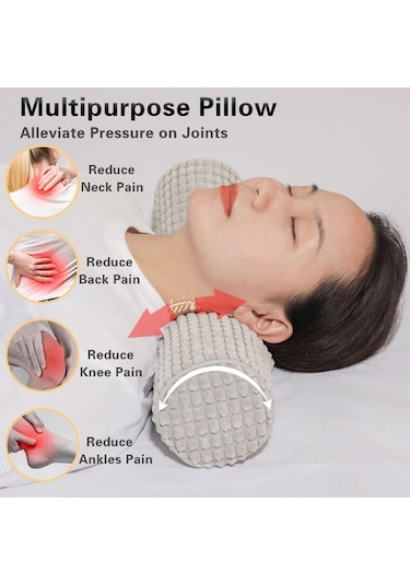 Suntek Servikal Boyun Yastığı Bellek Köpük Yavaş Gri
