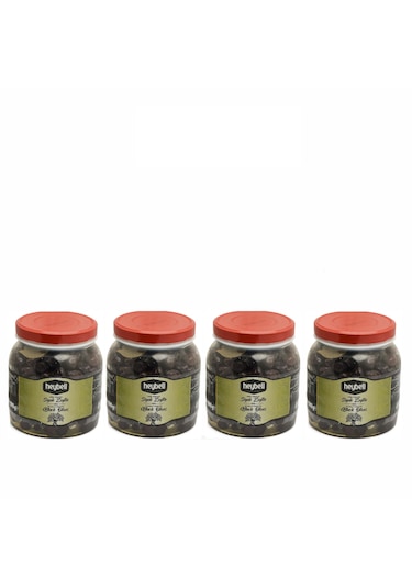 Heybelihan Siyah Zeytin 1 Kgx4 Adet Pet Kavanoz