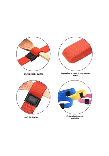 Ulzyvf Öğle Kutusu Bantları - Renkli Bento Elastik Askıları, 10 Adet, Gıda Kabı İçin Çok Renkli