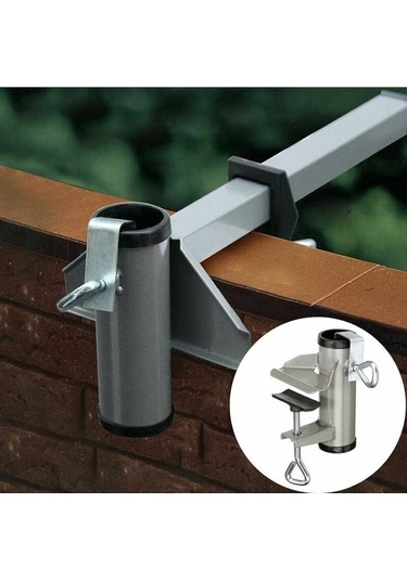 Balkon İçin Şemsiye Kelepçesi - Balkon, Şemsiye, Plaj, Balıkçılık, Veranda, Balkon İçin Metal Şemsiye Tutucu Diğer