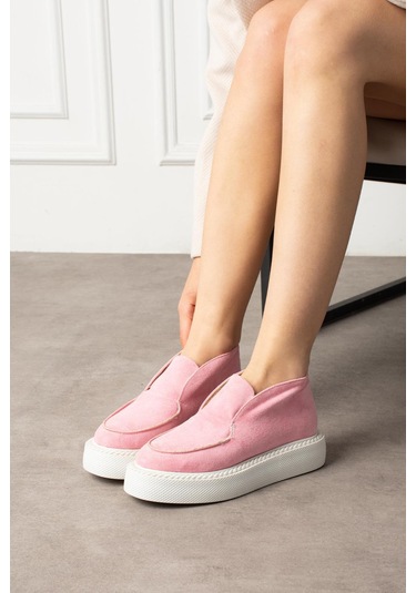 Shoetek Dinna Kadın Bot&bootie Pembe Süet Pembe