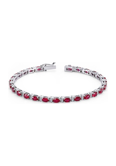 Lova Pırlantalı Oval Yakut Bileklik -  4080004