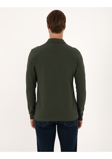 Pierre Cardin Erkek Koyu Yeşil Sweatshirt 50314046-vr079 Koyu Yeşil