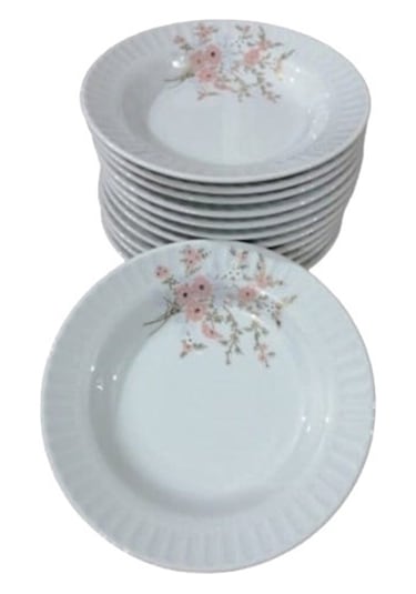 6 Adet Güral Porselen Sedef 17cm Çukur Tabak