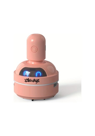 Hightower Usb Şarjlı Pembe Mini Elektrikli El Süpürgesi, Şarj Edilebilir Pil, Masaüstü Temizleyici