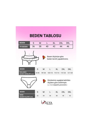 Alya Underwear Pamuklu Kadın Külot Slip Empirme Baskılı Yüksek Bel İç Çamaşırı - 5'li Paket - Lacivert Çok Renkli P28 Lila