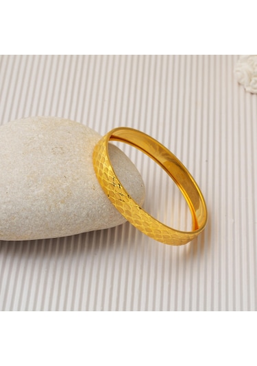 Bilezikci Baklava Desenli 14 Ayar Altın Hediyelik Bilezik