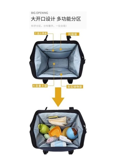 Novahub Ve Sırt Kapasiteli Fonksiyonlu Dinosaurs Çok Chaofa Çantası-828 Büyük Bebek Anne Altın Sc Altın