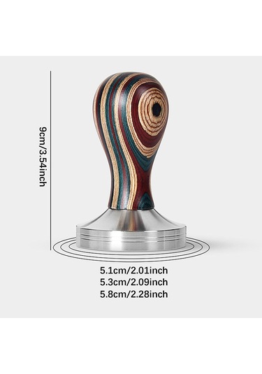 Suntek Kahve Tamper Portafilter Espresso Makineleri Için 51mm Çok Renkli