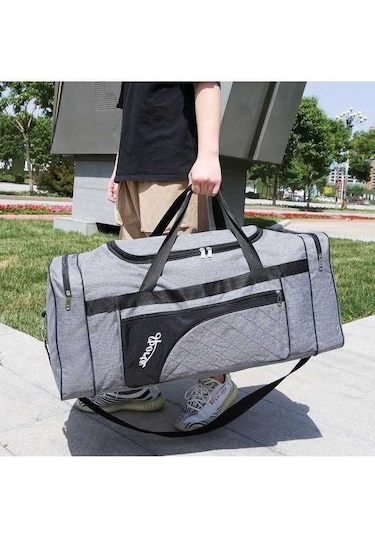 Novahub Yüksek Kapasiteli Mavi Su Geçirmez Seyahat Çantası, Fermuarlı, Erkek-kadın, L Boy, Taşınabilir, Oxford Ve Polyester Mavi