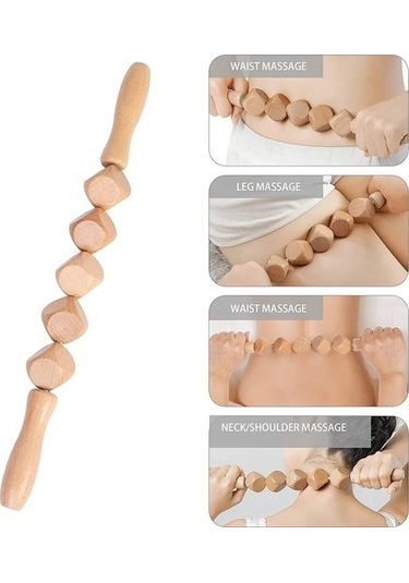 2 Adet Ahşap Lenfatik Drenaj Masajı Vücut Heykel Anti Selülit Maderoterapia Seti Kolombiyalı Ahşap Terapi Araçları Erkekler Kadınlar Için Jakfr9 Çok Renkli