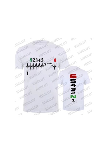 Kucluterkek Motosiklet Baskılı T-shirt 1n23456 - Yaz Moda Günlük Tişörtlavanta Lavanta