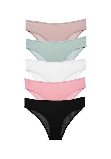 Vanilya Secret Pamuk Külot 5 L'i Paket Çok Renkli