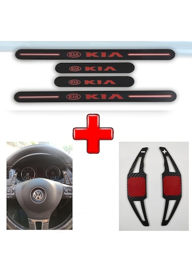 Kia Carens Uyumlu Carbon Kapı Eşiği + F1 Kulakçık (550932006)