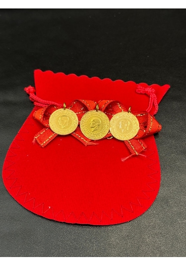 Vıctorıa Gold 3 Adet Çeyrek Altın -hediyeli Eski Tarihli Kulplu 22 Ayar