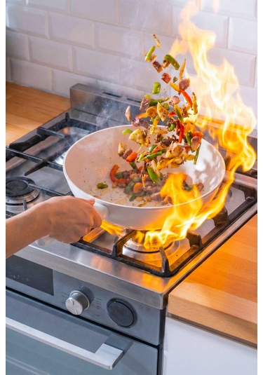 Acar Ultımate Pro Wok Tava 28 Cm Bft-08868 Ekru
