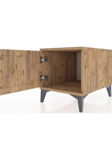 Kronos Komodin Tek Kapaklı 44x59x48 Çam-çam Çam