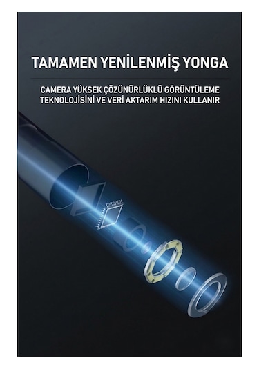 Profesyonel Endoskop Kamera Monitörlü El Tipi / 10 Metre