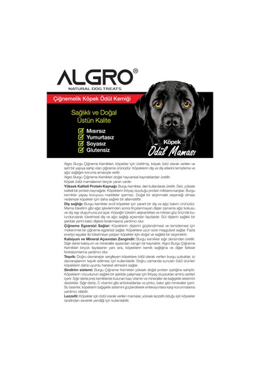 Algro Sığır Derisi Burgu Çubuk Köpek Ödülü 100 Adet 500 G