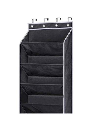 Suntek Kapının Üzerinde Ayakkabı Düzenleyici Büyük Derin Siyah