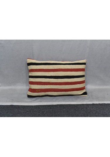 Zehra Abla Halı Yeni El Dokuma Dekoratif Kilim Kırlent Yastık Kılıfı 6673 Çok Renkli